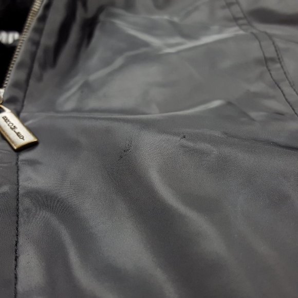 Miletta Full Zip PVC Hooded Coat , Black, Faux Fur Lining, Women's Size Small - Picture 12 of 12